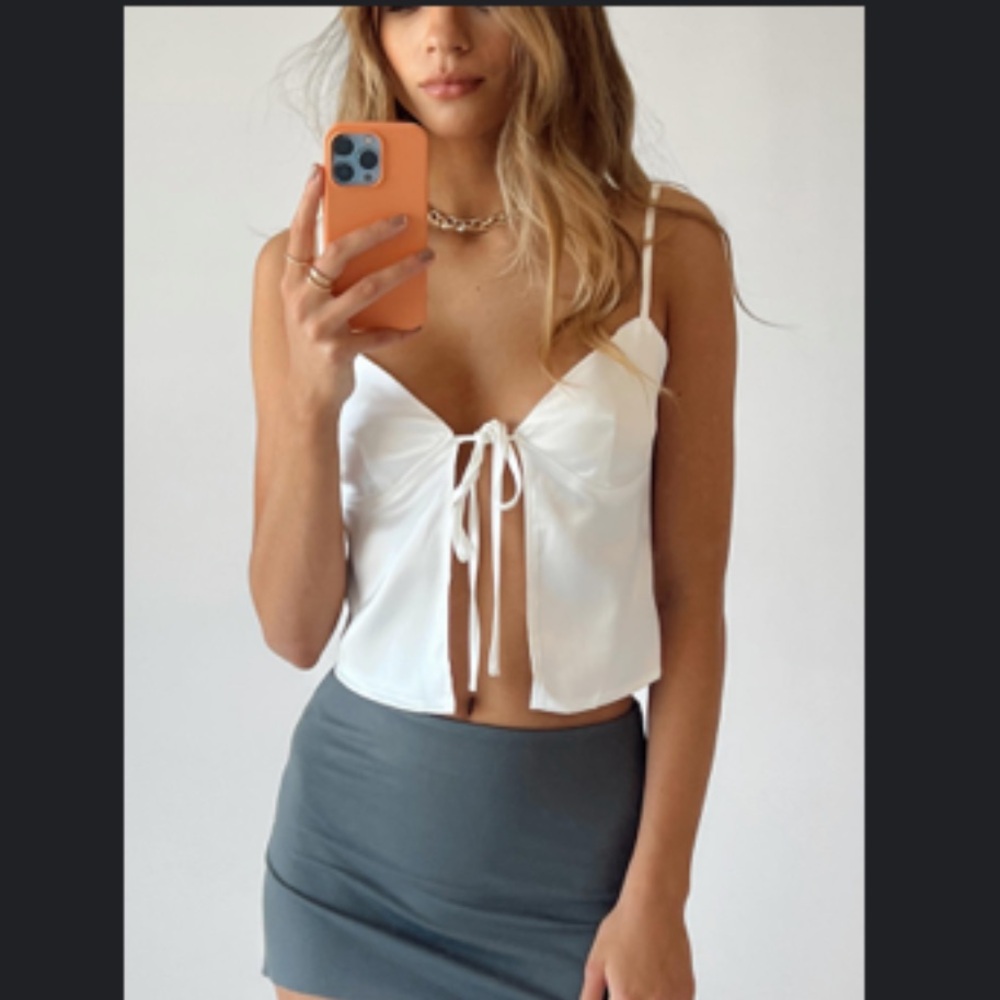 Princess polly white Buress Top